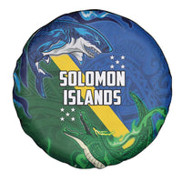 Solomon Islands Polynesian Tribal Shark and Crocodile Spare Tire Cover LT03 - Polynesian Pride