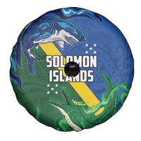 Solomon Islands Polynesian Tribal Shark and Crocodile Spare Tire Cover LT03 - Polynesian Pride