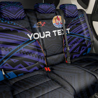 Personalised Tahiti Triathlon Polynesian Pattern Back Car Seat Cover