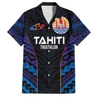 Personalised Tahiti Triathlon Polynesian Pattern Family Matching Puletasi and Hawaiian Shirt