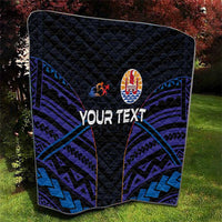 Personalised Tahiti Triathlon Polynesian Pattern Quilt