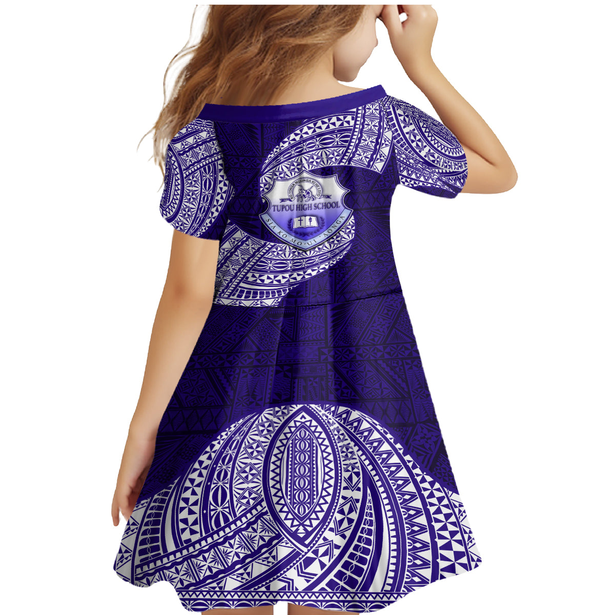 Tonga Tupou High School Family Matching Mermaid Dress and Hawaiian Shirt Traditional Ngatu and Polynesian Pattern LT03 - Polynesian Pride