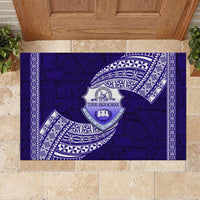 Tonga Tupou High School Rubber Doormat Traditional Ngatu and Polynesian Pattern LT03 - Polynesian Pride
