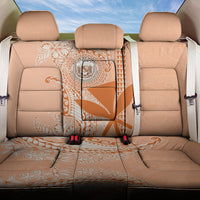 Kanaka Maoli Tropical Flowers with Kakau Tribal Back Car Seat Cover Peach Fuzz Color LT03 One Size Peach Fuzz - Polynesian Pride
