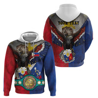Custom Philippines World Champion Boxing Hoodie Eagle-Grunge Design - Polynesian Pride