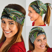 Cook Islands Rugby League Neck Gaiter Avaiki Tatau Tribal Motifs Black Color - Polynesian Pride