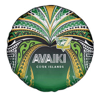 Cook Islands Rugby League Spare Tire Cover Avaiki Tatau Tribal Motifs Black Color LT03 - Polynesian Pride