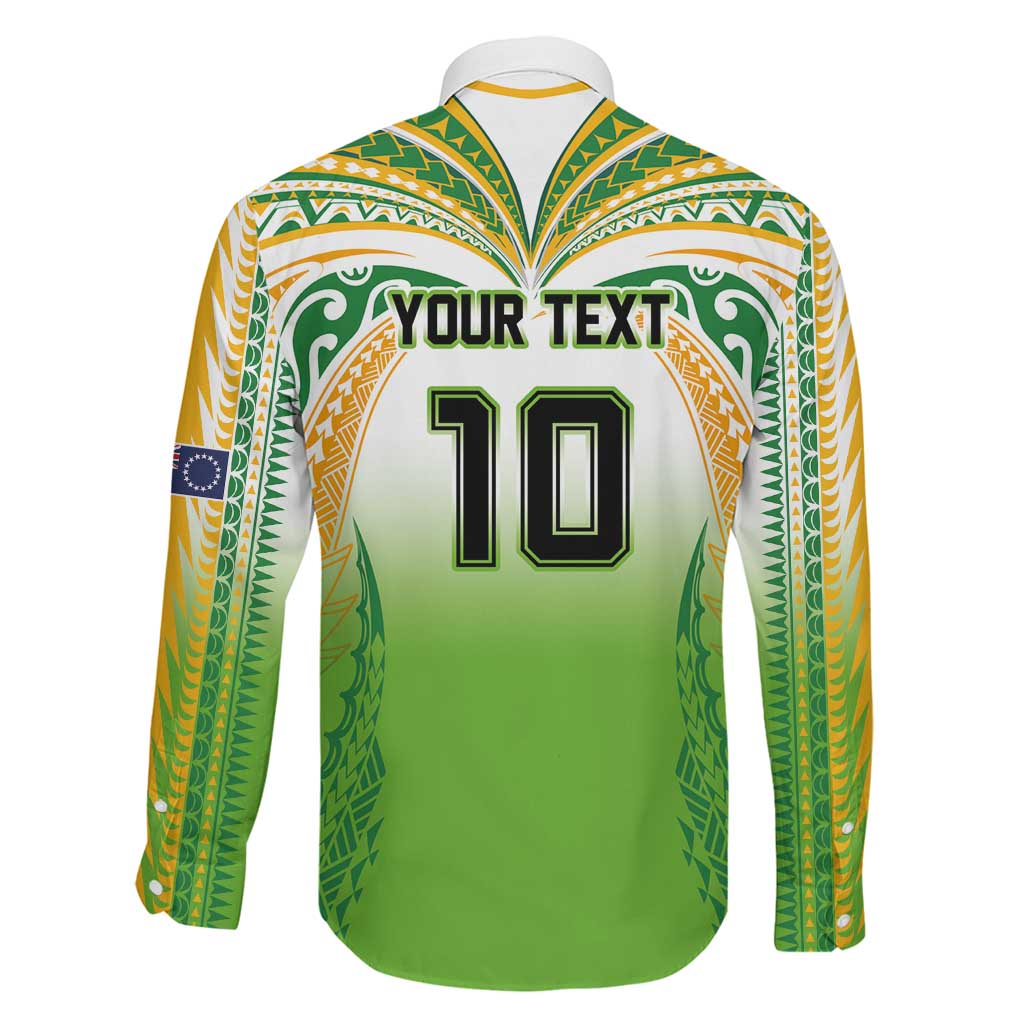 Custom Cook Islands Rugby League Family Matching Mermaid Dress and Hawaiian Shirt Avaiki Tatau Tribal Motifs White Color LT03 - Polynesian Pride