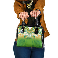 Cook Islands Rugby League Shoulder Handbag Avaiki Tatau Tribal Motifs White Color - Polynesian Pride