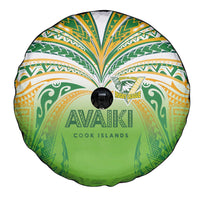 Cook Islands Rugby League Spare Tire Cover Avaiki Tatau Tribal Motifs White Color LT03 - Polynesian Pride