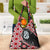 Red Taniko Motif Aotearoa Manaia and Silver Fern Grocery Bag