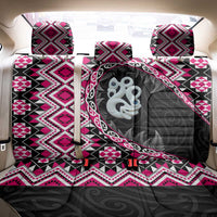 Pink Taniko Motif Aotearoa Manaia and Silver Fern Back Car Seat Cover LT03 - Polynesian Pride