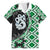 Green Taniko Motif Aotearoa Manaia and Silver Fern Hawaiian Shirt