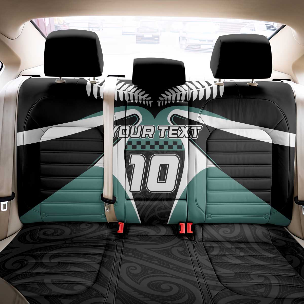Custom New Zealand Bicycle 2025 Back Car Seat Cover