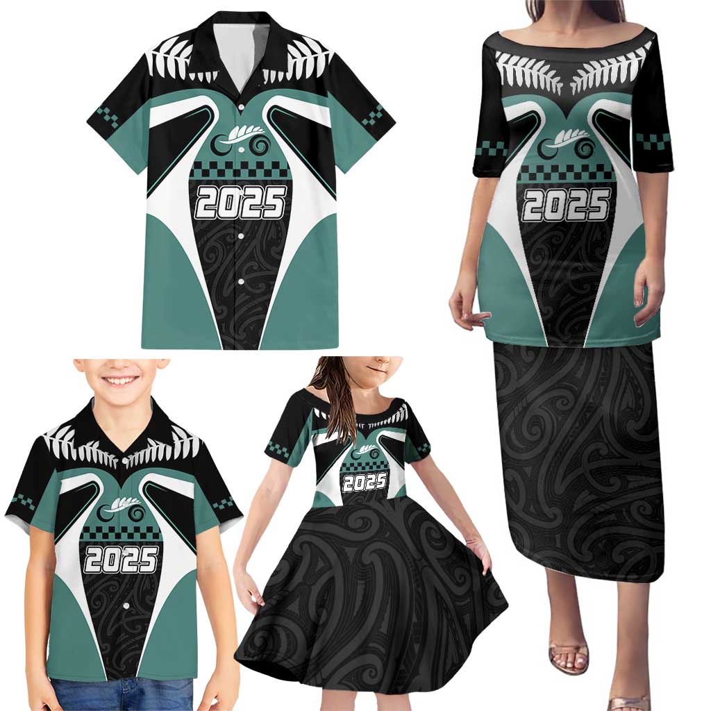 Custom New Zealand Bicycle 2025 Family Matching Puletasi and Hawaiian Shirt LT03 - Polynesian Pride