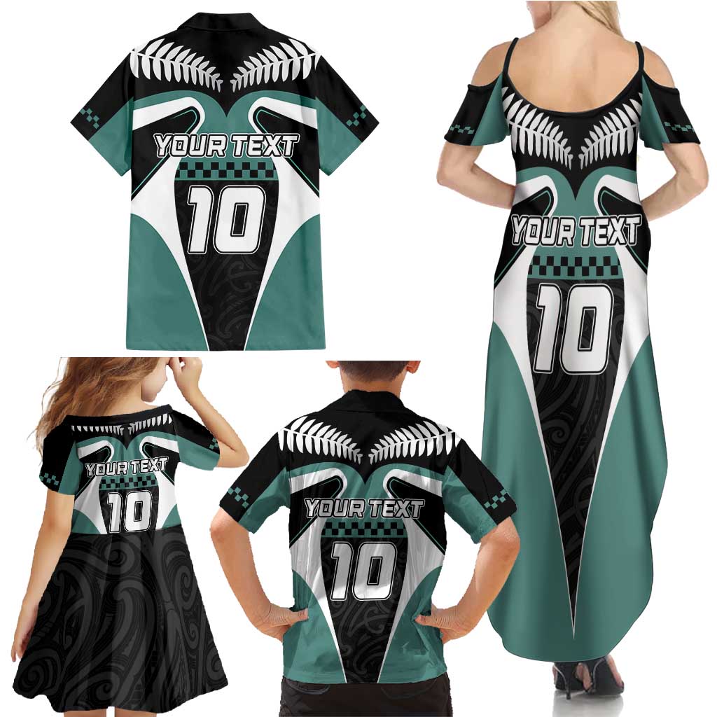 Custom New Zealand Bicycle 2025 Family Matching Summer Maxi Dress and Hawaiian Shirt LT03 - Polynesian Pride