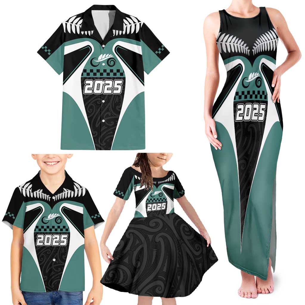 Custom New Zealand Bicycle 2025 Family Matching Tank Maxi Dress and Hawaiian Shirt LT03 - Polynesian Pride