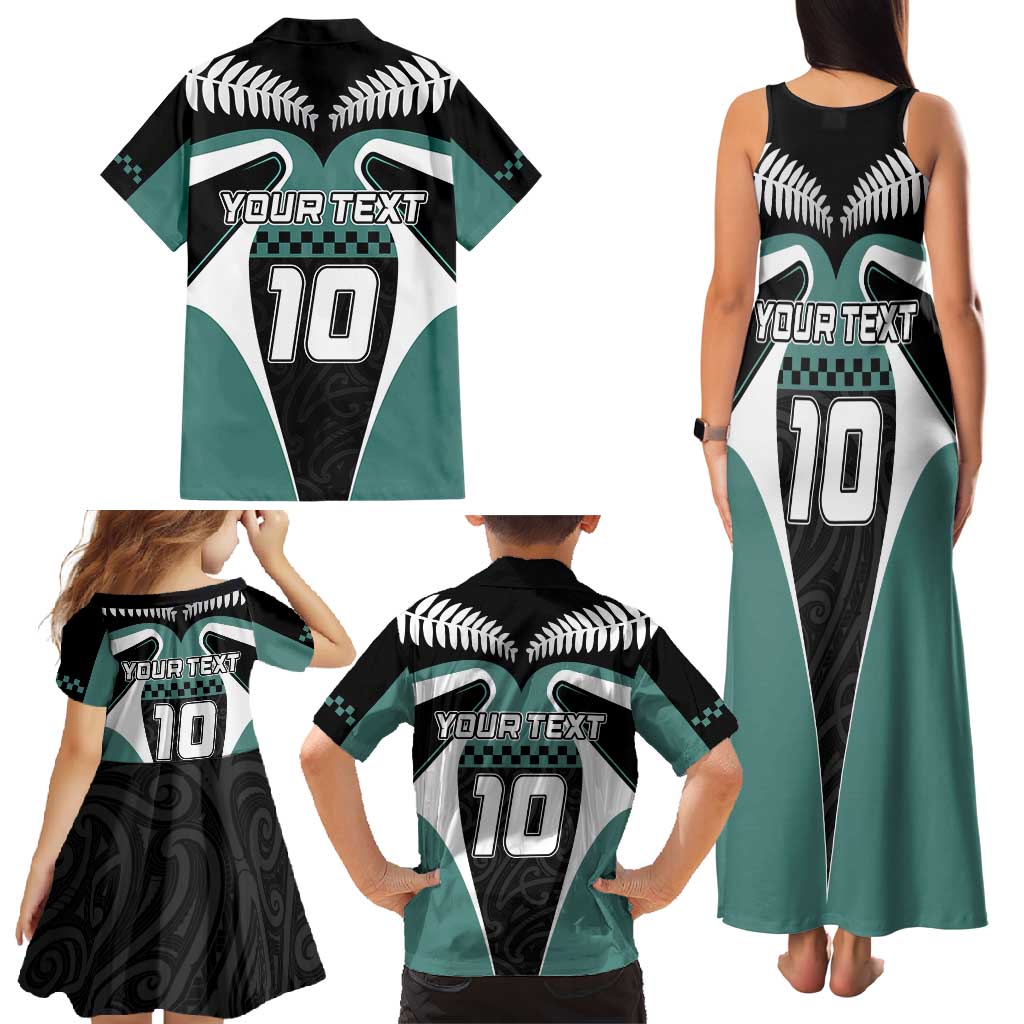 Custom New Zealand Bicycle 2025 Family Matching Tank Maxi Dress and Hawaiian Shirt LT03 - Polynesian Pride