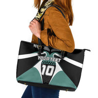 Custom New Zealand Bicycle 2025 Leather Tote Bag