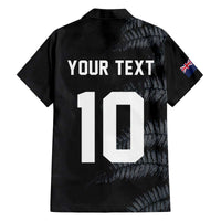Custom New Zealand Football-Towards World Cup 2026 Family Matching Off The Shoulder Long Sleeve Dress and Hawaiian Shirt LT03 - Polynesian Pride