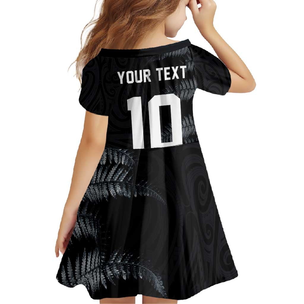 Custom New Zealand Football-Towards World Cup 2026 Family Matching Off Shoulder Maxi Dress and Hawaiian Shirt LT03 - Polynesian Pride