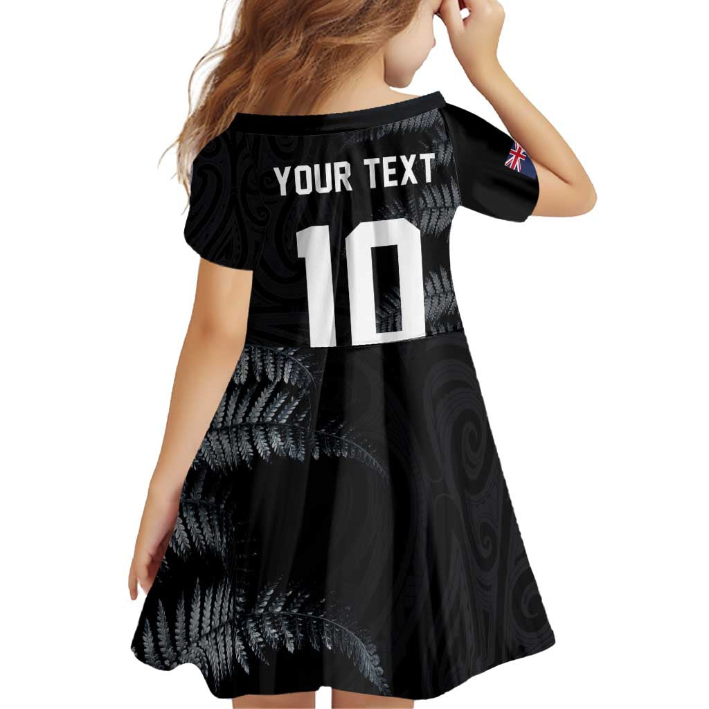Custom New Zealand Football-Towards World Cup 2026 Family Matching Off Shoulder Short Dress and Hawaiian Shirt LT03 - Polynesian Pride