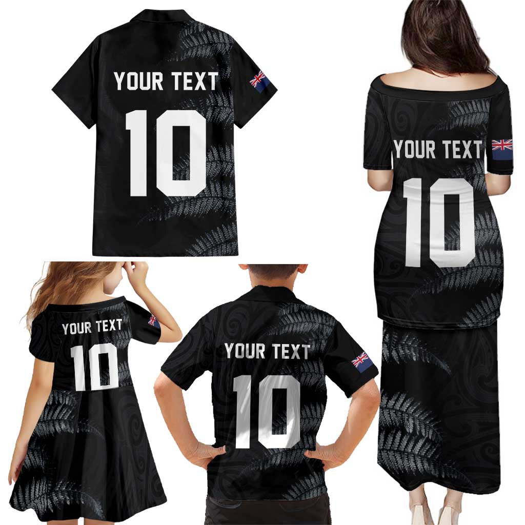 Custom New Zealand Football-Towards World Cup 2026 Family Matching Puletasi and Hawaiian Shirt LT03 - Polynesian Pride