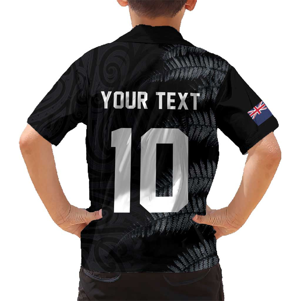 Custom New Zealand Football-Towards World Cup 2026 Family Matching Short Sleeve Bodycon Dress and Hawaiian Shirt LT03 - Polynesian Pride