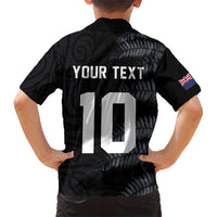 Custom New Zealand Football-Towards World Cup 2026 Family Matching Short Sleeve Bodycon Dress and Hawaiian Shirt LT03 - Polynesian Pride