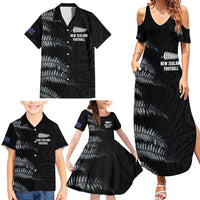 Custom New Zealand Football-Towards World Cup 2026 Family Matching Summer Maxi Dress and Hawaiian Shirt LT03 - Polynesian Pride