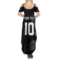 Custom New Zealand Football-Towards World Cup 2026 Family Matching Summer Maxi Dress and Hawaiian Shirt LT03 - Polynesian Pride