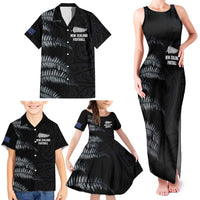 Custom New Zealand Football-Towards World Cup 2026 Family Matching Tank Maxi Dress and Hawaiian Shirt LT03 - Polynesian Pride