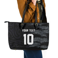 Custom New Zealand Football-Towards World Cup 2026 Leather Tote Bag