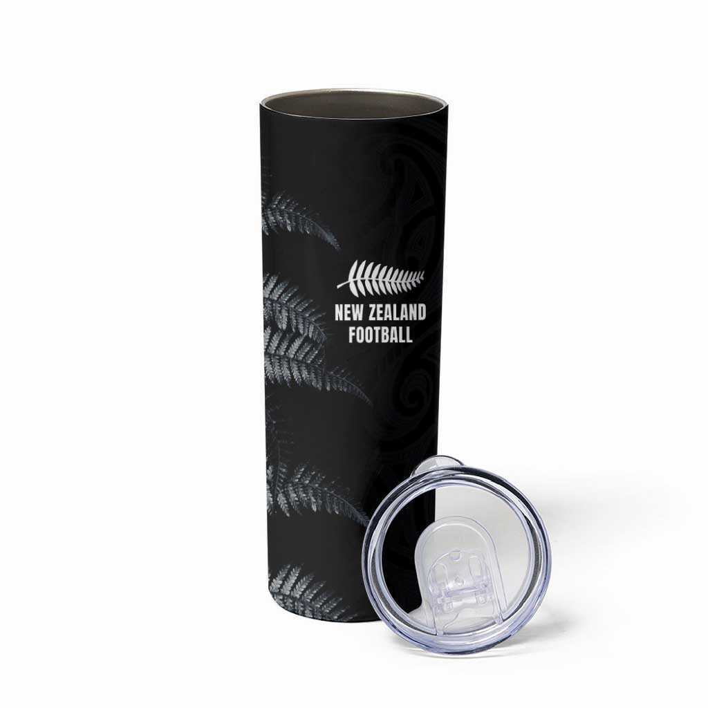 Custom New Zealand Football-Towards World Cup 2026 Skinny Tumbler LT03 - Polynesian Pride