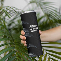 Custom New Zealand Football-Towards World Cup 2026 Skinny Tumbler LT03 - Polynesian Pride
