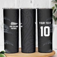 Custom New Zealand Football-Towards World Cup 2026 Skinny Tumbler LT03 - Polynesian Pride