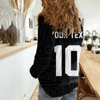Custom New Zealand Football-Towards World Cup 2026 Women Casual Shirt LT03 - Polynesian Pride