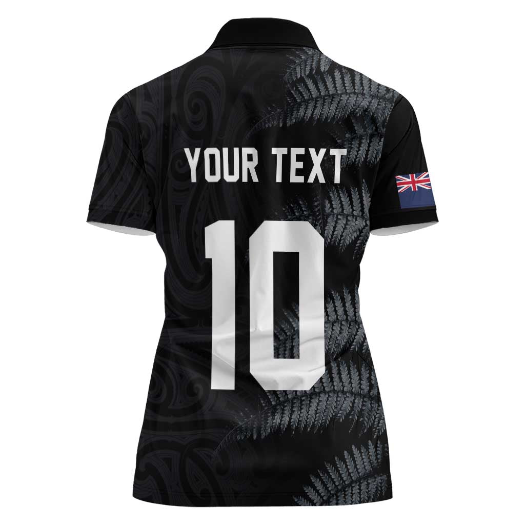 Custom New Zealand Football-Towards World Cup 2026 Women Polo Shirt LT03 - Polynesian Pride