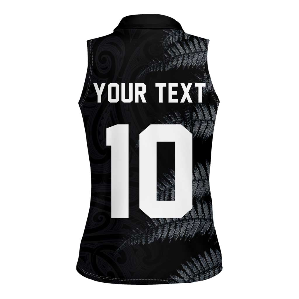 Custom New Zealand Football-Towards World Cup 2026 Women Sleeveless Polo Shirt LT03 - Polynesian Pride