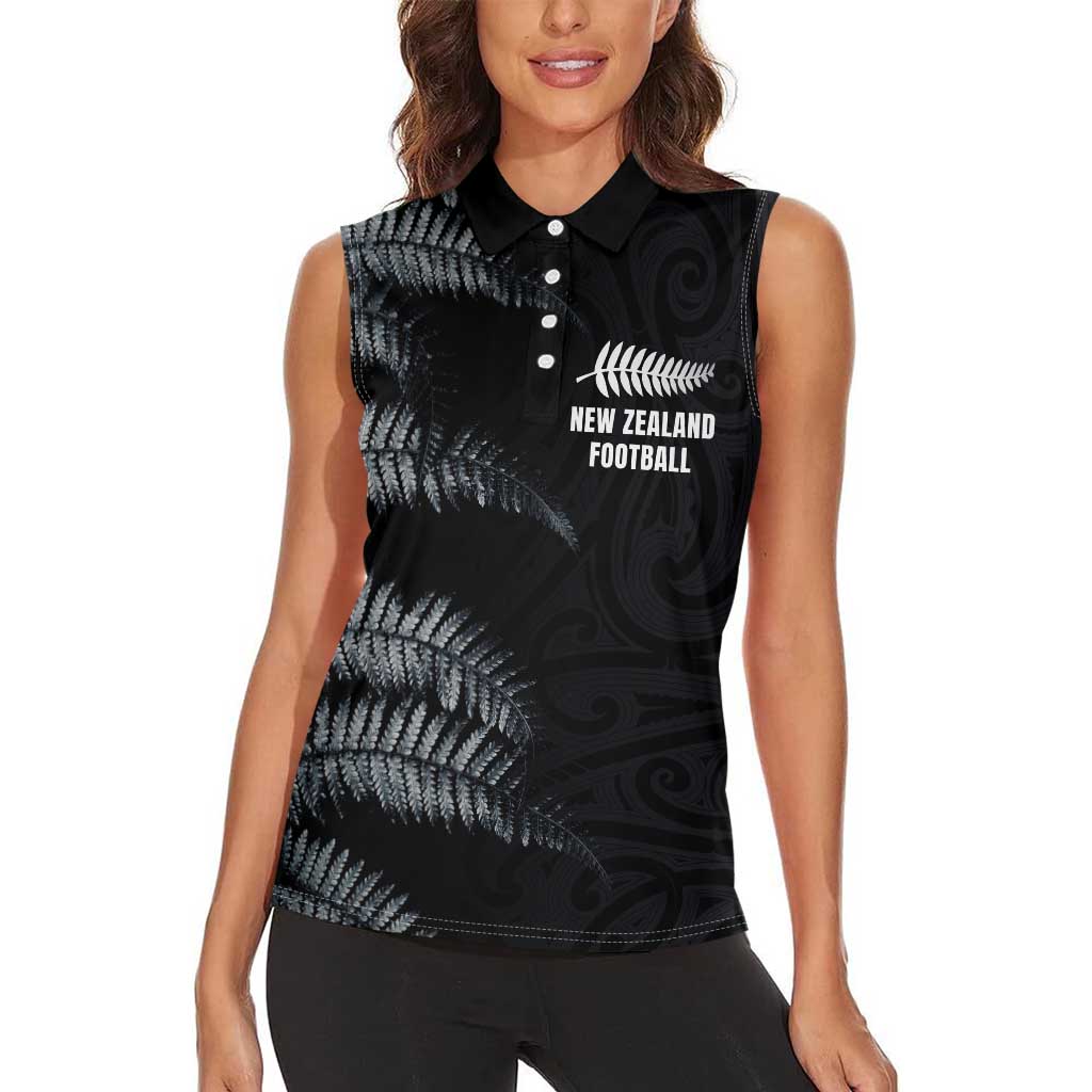 Custom New Zealand Football-Towards World Cup 2026 Women Sleeveless Polo Shirt LT03 - Polynesian Pride