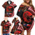 Tonga and Australia ANZAC Day Family Matching Off Shoulder Short Dress and Hawaiian Shirt Aboriginal and Ngatu Art Pattern - Gallipoli Lest We Forget