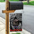 New Zealand and Cook Islands ANZAC Day Garden Flag Gallipoli Lest We Forget Tatau Art Tribal and Maori Tattoo with Fern