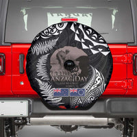 New Zealand and Cook Islands ANZAC Day Spare Tire Cover Gallipoli Lest We Forget Tatau Art Tribal and Maori Tattoo with Fern LT03 - Polynesian Pride