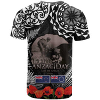 New Zealand and Cook Islands ANZAC Day T Shirt Gallipoli Lest We Forget Tatau Art Tribal and Maori Tattoo with Fern LT03 - Polynesian Pride