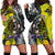 New Zealand and Cook Islands Together Hoodie Dress Tatau Art Tribal Pattern-Maori Tattoo with Fern and Paua Shell