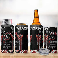 Aotearoa Toitu Te Tiriti-Maori Taniwha 4 in 1 Can Cooler Tumbler Toitu Te Whenua Toitu Te Reo Maori LT03 - Polynesian Pride