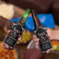 Aotearoa Toitu Te Tiriti-Maori Taniwha 4 in 1 Can Cooler Tumbler Toitu Te Whenua Toitu Te Reo Maori LT03 - Polynesian Pride