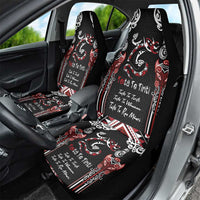 Aotearoa Toitu Te Tiriti-Maori Taniwha Car Seat Cover Toitu Te Whenua Toitu Te Reo Maori LT03 - Polynesian Pride