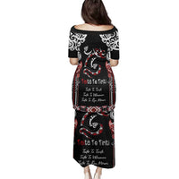 Aotearoa Toitu Te Tiriti-Maori Taniwha Family Matching Puletasi and Hawaiian Shirt Toitu Te Whenua Toitu Te Reo Maori LT03 - Polynesian Pride