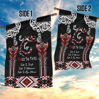 Aotearoa Toitu Te Tiriti-Maori Taniwha Garden Flag Toitu Te Whenua Toitu Te Reo Maori LT03 - Polynesian Pride
